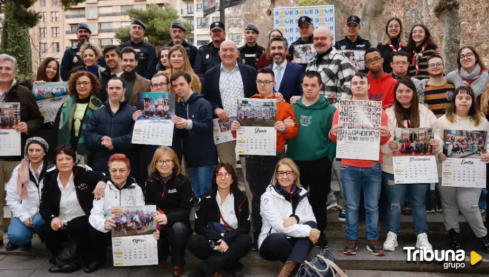 Down Valladolid reúne a instituciones y deportistas en su nuevo calendario solidario