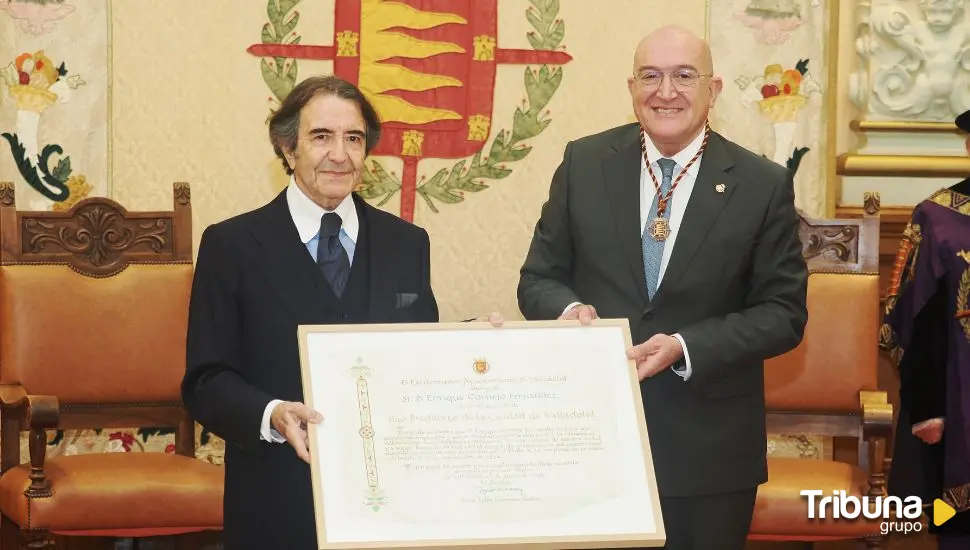 Enrique Cornejo, un "caballero" de Valladolid, recibe el título de Hijo Predilecto de la ciudad