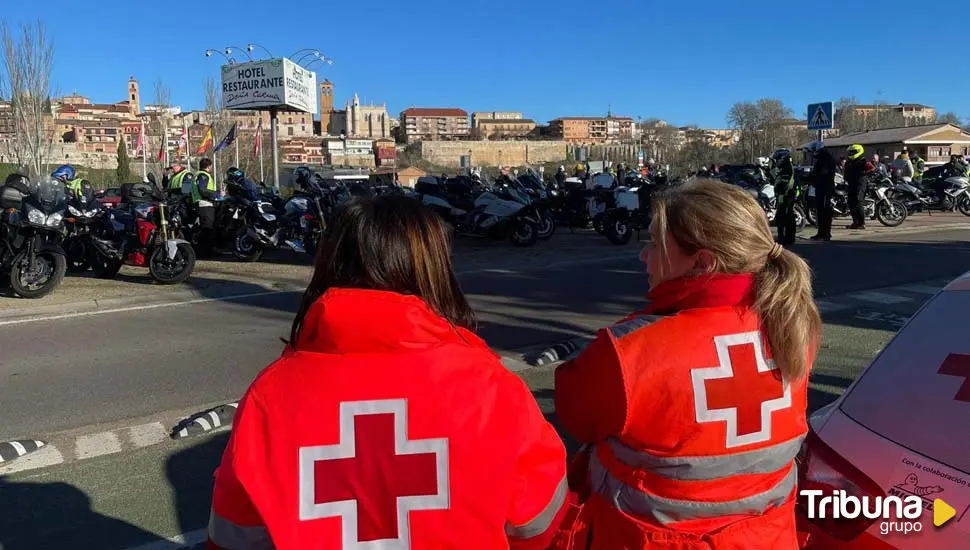 El dispositivo de Cruz Roja en Motauros: una treintena de voluntarios y siete vehículos 