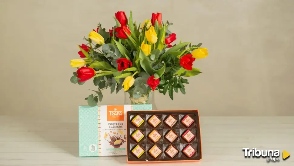 Chocolates Trapa e Interflora presentan la pareja perfecta para este San Valentín: Bombones y tulipanes