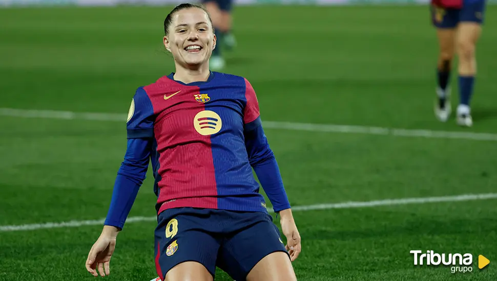 Claudia Pina lanza al Barça en Butarque