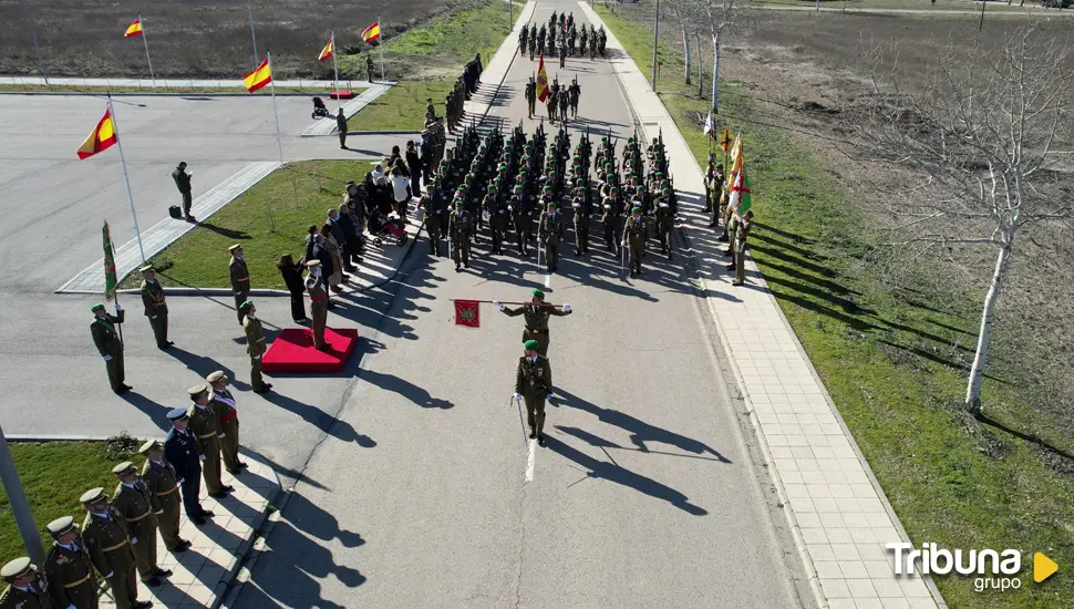 Santovenia acoge la Ceremonia Militar Anual de la Agrupación de Apoyo Logístico nº 61