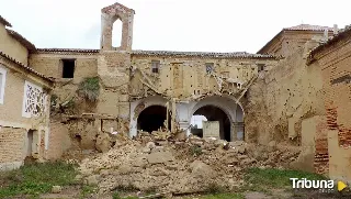 Se derrumba parte de la iglesia del convento de San Bernardino en Cuenca de Campos