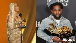 Kendrick Lamar triunfa en la noche de los Grammy y Beyonce se lleva 'Álbum del año'