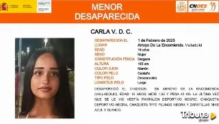 Buscan a una joven de 16 años desaparecida desde el sábado en Arroyo