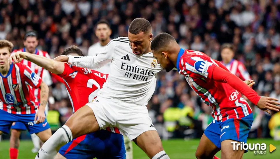 Mbappé iguala el gol de Julián Álvarez y el derbi acaba en empate