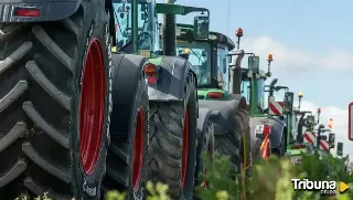 Las huelgas agrarias paralizan el tráfico en la N-122 a la altura de Traspinedo