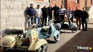 La colección de Vespas arrasadas por la DANA que será trasladada al Museo de la Moto de Esguevillas de Esgueva