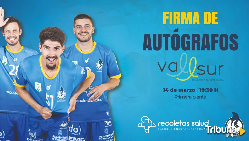 Tres jugadores del Recoletas firmarán autógrafos este viernes en Vallsur